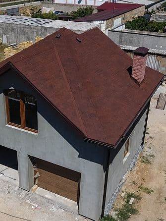 Гибкая черепица, серия STANDARD, коллекция КОЛЬЧУГА, цвет Красный